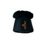 Cloches en mouton et cuir Kentucky Noir-noir