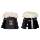 Cloches Glamour Lacquer Fourrure de mouton BR Noir