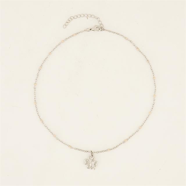 Collier Clover PaardenpraatTV Argenté
