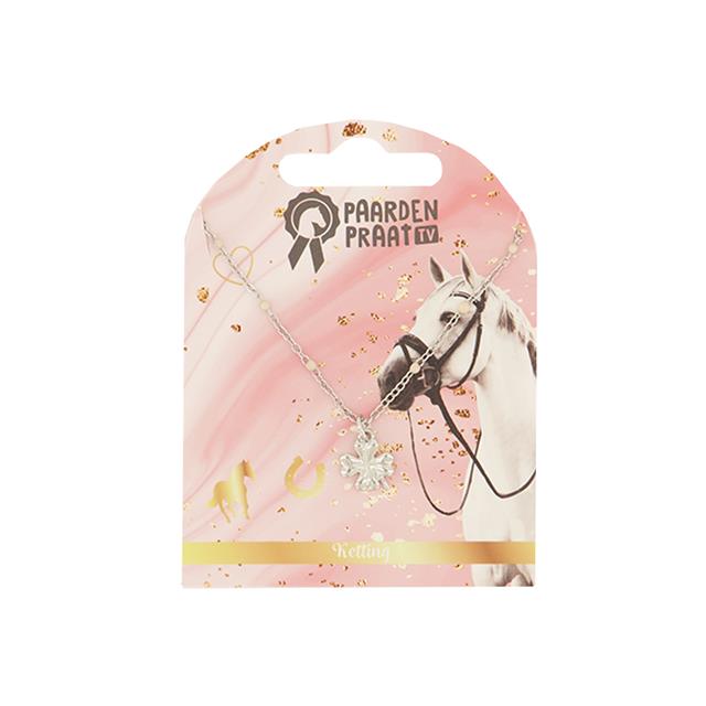 Collier Clover PaardenpraatTV Argenté