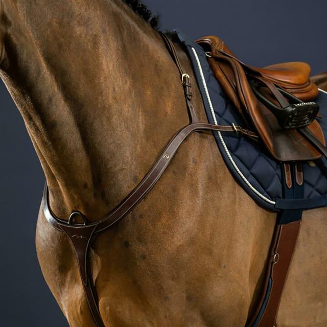 Collier de chasse long pont D Collection by Dy'on Marron