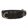 Collier pour chien en cuir HGWave HORSEGEAR Marron