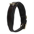 Collier pour chien en cuir HGWave HORSEGEAR Marron