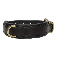 Collier pour chien en cuir HGWave HORSEGEAR Marron