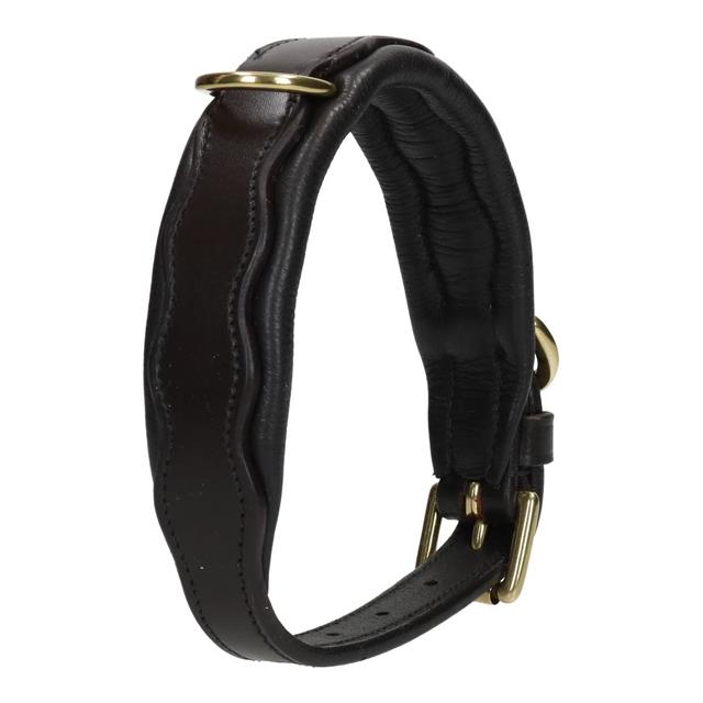 Collier pour chien en cuir HGWave HORSEGEAR Marron