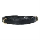 Collier pour chien en cuir HGWave HORSEGEAR Noir