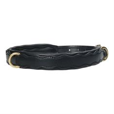 Collier pour chien en cuir HGWave HORSEGEAR Noir