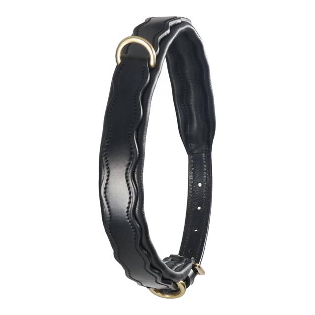 Collier pour chien en cuir HGWave HORSEGEAR Noir