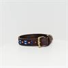 Collier pour chien en perles faites-main Kentucky Bleu foncé