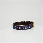 Collier pour chien en perles faites-main Kentucky Bleu foncé