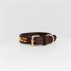 Collier pour chien en perles faites-main Kentucky Orange-noir