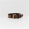 Collier pour chien en perles faites-main Kentucky Orange-noir