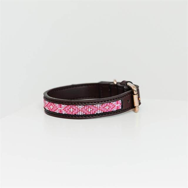 Collier pour chien en perles faites-main Kentucky Rose