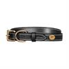 Collier Pour Chien Flat Leather Dy'on Noir