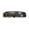 Collier Pour Chien Flat Leather Dy'on Noir