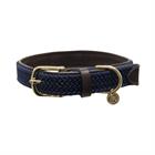 Collier pour chien tressée Nylon Kentucky Bleu foncé