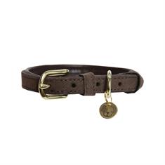 Collier pour chien Velvet Leather Kentucky Marron