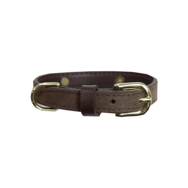 Collier pour chien Velvet Leather Kentucky Marron