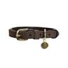Collier pour chien Velvet Leather Kentucky Marron