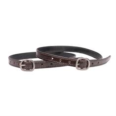 Courroie D'Éperons Cuir Luxe Epplejeck Marron-argenté