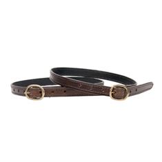 Courroie D'Éperons Cuir Luxe Epplejeck Marron-doré