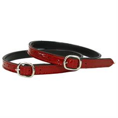 Courroie D'Éperons Cuir Luxe Epplejeck Rouge-argenté