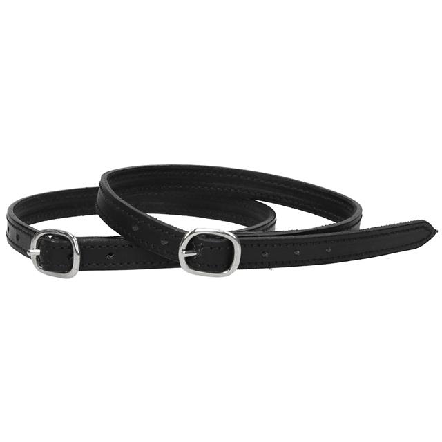 Courroies d'éperons Cuir Luxe Epplejeck Noir-argenté
