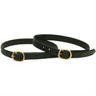 Courroies d'éperons Cuir Luxe Epplejeck Noir-doré