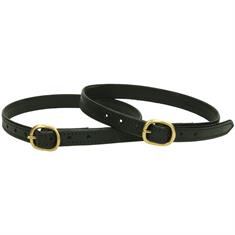 Courroies d'éperons Cuir Luxe Epplejeck Noir-doré
