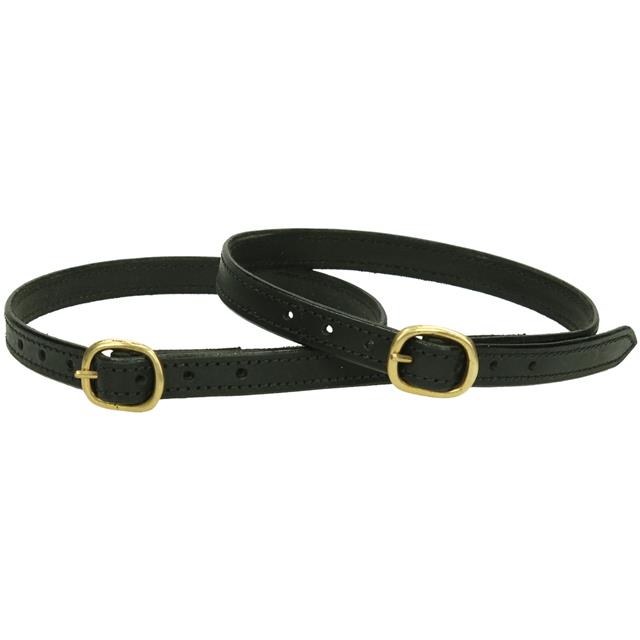 Courroies d'éperons Cuir Luxe Epplejeck Noir-doré