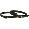 Courroies d'éperons Cuir Luxe Epplejeck Noir-doré