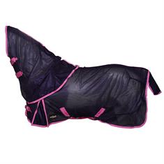 Couverture anti-mouches avec cou 2.0 Junior Epplejeck Bleu foncé-rose