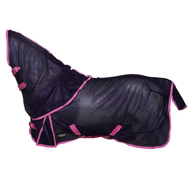 Couverture anti-mouches avec cou 2.0 Junior Epplejeck Bleu foncé-rose