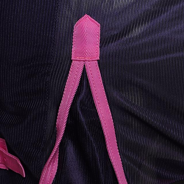 Couverture anti-mouches avec cou 2.0 Junior Epplejeck Bleu foncé-rose