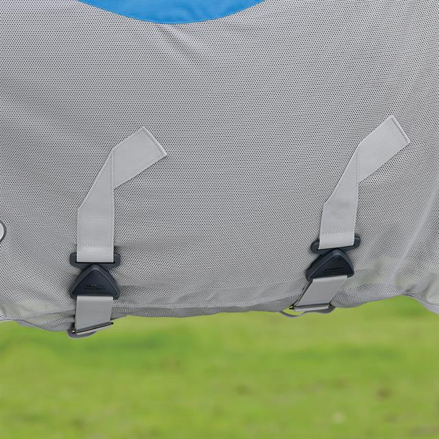 Couverture anti-mouches ComFiTec Dual Shield avec encolure WeatherBeeta Bleu-gris