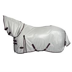 Couverture anti-mouches ComFiTec Essential Mesh II Combo Neck WeatherBeeta Blanc-mauve foncé