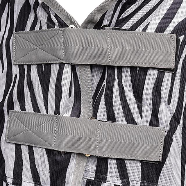 Couverture anti-mouches Zebra avec encolure 2.0 Epplejeck Noir-blanc