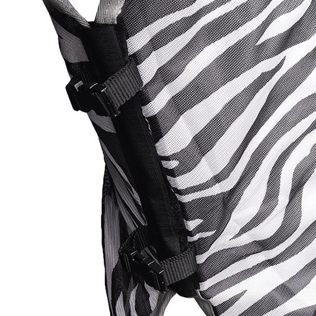 Couverture anti-mouches Zebra avec encolure 2.0 Epplejeck Noir-blanc