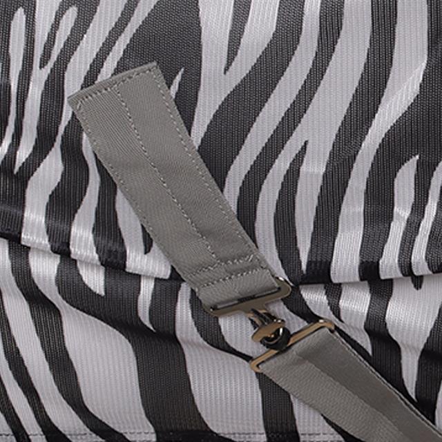 Couverture anti-mouches Zebra avec encolure 2.0 Epplejeck Noir-blanc
