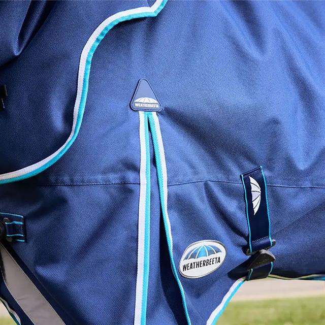 Couverture avec cou ComFiTec Ultra Hardi 220gr WeatherBeeta Bleu-bleu moyen