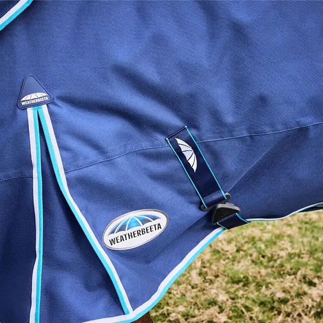 Couverture avec cou ComFiTec Ultra Hardi 220gr WeatherBeeta Bleu-bleu moyen