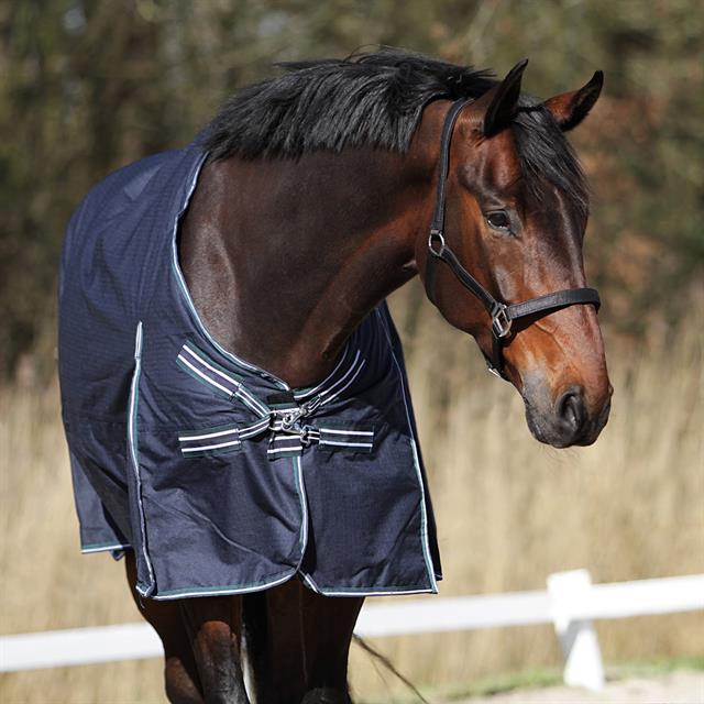 Couverture Colcha 0g HORSEGEAR Bleu foncé-vert