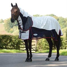 Couverture d'été Breeze III Combo Neck WeatherBeeta Bleu-blanc