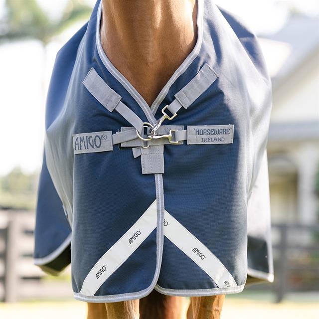 Couverture de pluie Amigo 1200D 0 g Horseware Bleu foncé-gris