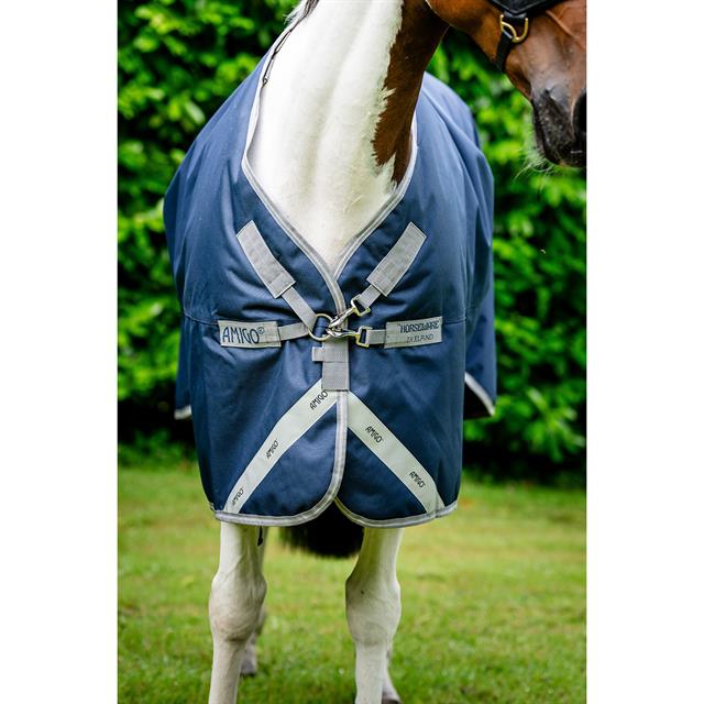 Couverture de pluie Amigo 1200D XL 0 g Horseware Bleu foncé-gris