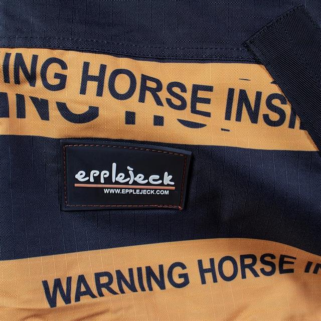 Couverture imperméable Warning Horse 0g Epplejeck Noir-orange