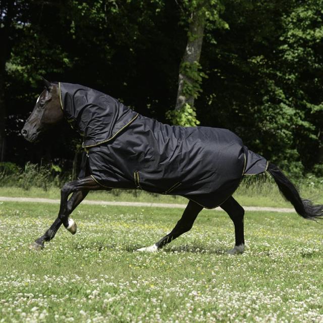 Couverture Irish Turnout Full Neck 50g Bucas Noir-doré