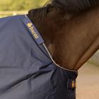 Couverture Irish Turnout Light 50g poney Bucas Bleu foncé-doré