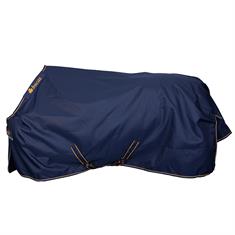 Couverture Irish Turnout Light 50g poney Bucas Bleu foncé-doré