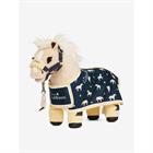 Couverture Toy Pony Lemon Print LeMieux Bleu foncé-jaune